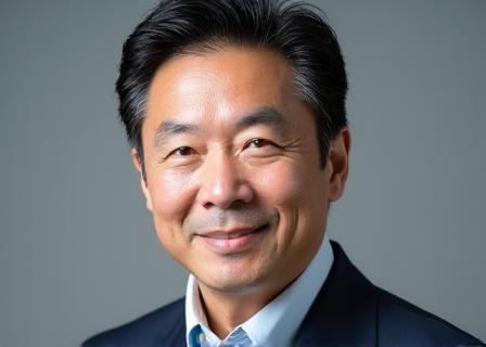 Paws & Petalsのヘッドグルーマー、笑顔の浩のポートレート