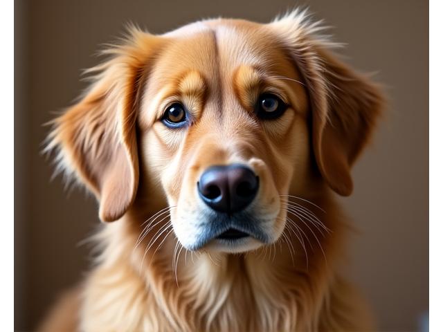 グルーミング前のゴールデンレトリバー